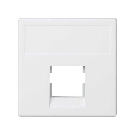 K054/9 Kryt datové zásuvky K45, na 1 zásuvku R&M®, plochý, bez clonek, 45 x 45 mm
