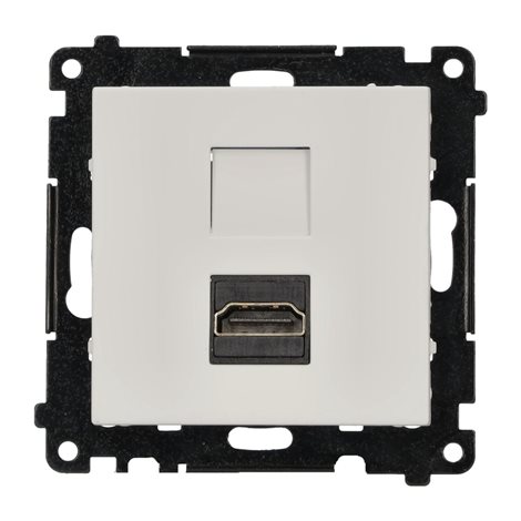 TGHDMI121.01/111 Zásuvka HDMI (v2.1), 1 násobná (přístroj s krytem)