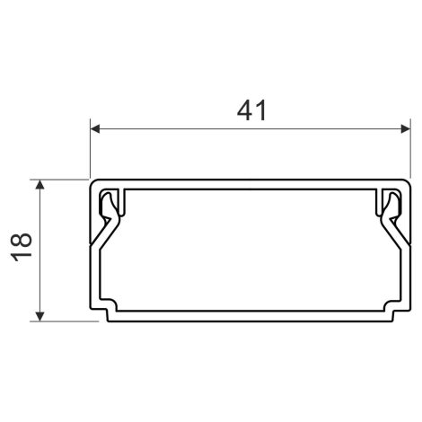 LHD 40X20HF_FD LIŠTA HRANATÁ HF ČERNÁ 2
