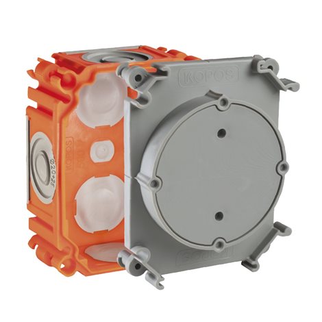 SB-KP 60-50/L_AB KRABICE PŘ.BETON HŘEB FIX ORANŽOVÁ/DVOUVSTŘIK/VÍKO 60/DO LITÝCH BETONŮ 1