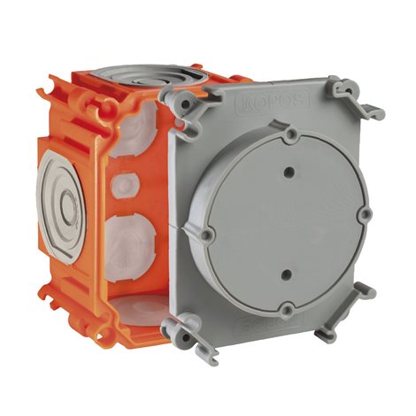 SB-KP 60-70/L_AB KRABICE PŘ.BETON HŘEB FIX ORANŽOVÁ/DVOUVSTŘIK/VÍKO 60/DO LITÝCH BETONŮ 1