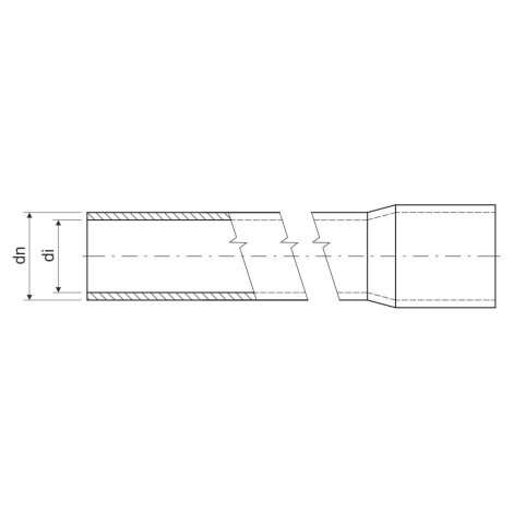 4025_KC TRUBKA TUHÁ 750 N PVC SVĚTLE ŠEDÁ/RAL 7035 1