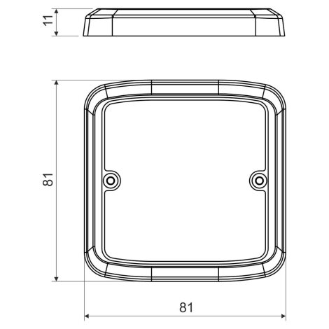 VLK 80/T_I2 VÍČKO LK 80X28 T IMITACE/DUB TMAVÝ 2