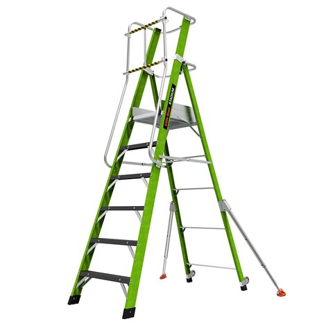 19406EN-146 Stadium 6 - skládací plošinový žebřík z nevodivého materiálu Fiberglass 1