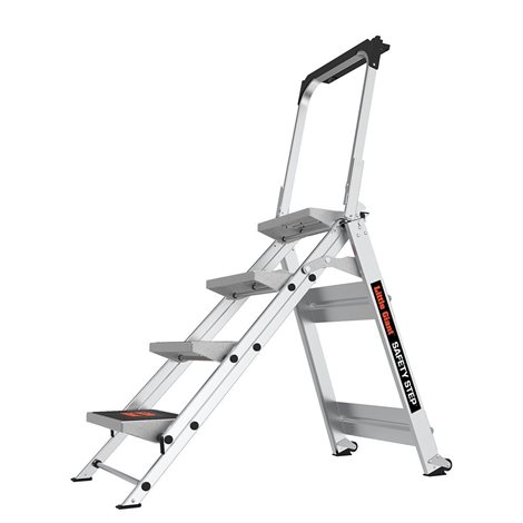 10410BAEN Safety Step 4 - profesionální schůdky s bezpečnostním madlem a protiskluzovou podložkou 1