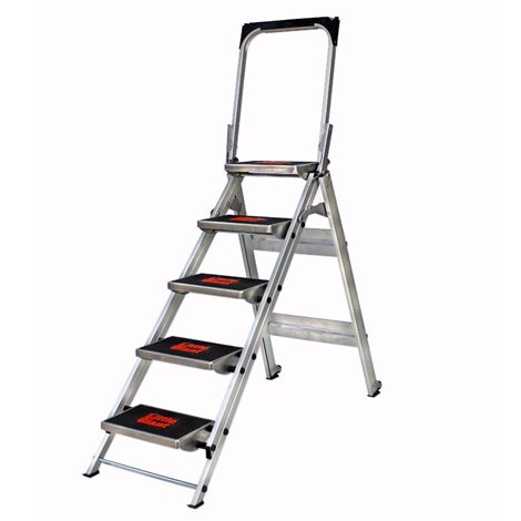 10510BAEN Safety Step 5 - profesionální schůdky s bezpečnostním madlem a protiskluzovou podložkou 1