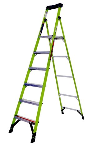 15368EN Mightylite 8 - velice lehký a stabilní schůdkový žebřík z nevodivého sklolaminátu Fiberglass 14