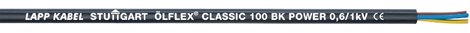 OLFLEX CLASSIC 100 BK 0,6/1 kV 3G1,5