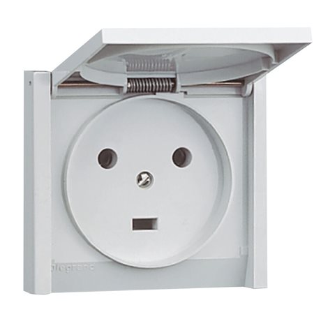 PLX ZÁS. IP44 2P+T 20A ŠEDÁ