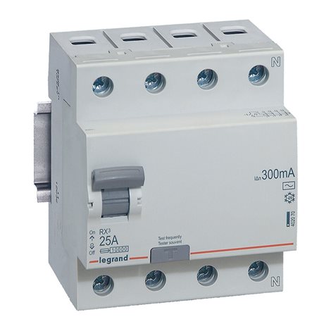 402070 RX3 CHRÁN. 4P 25A 300MA AC