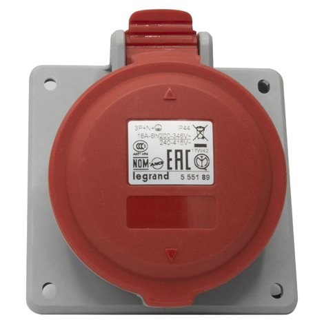 555189 P17 ZÁS.VEST. 400V 5K 16A IP44 5