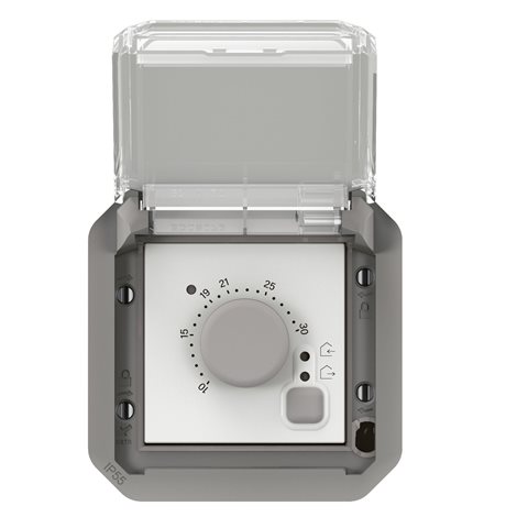 069508L PLXN55 EL.POKOJ.TERMOSTAT PŘÍST.ŠEDÁ 1