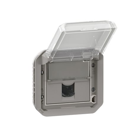 069561L PLXN55 Z.RJ45 CAT 6A UTP PŘÍSTR.ŠEDÁ 2