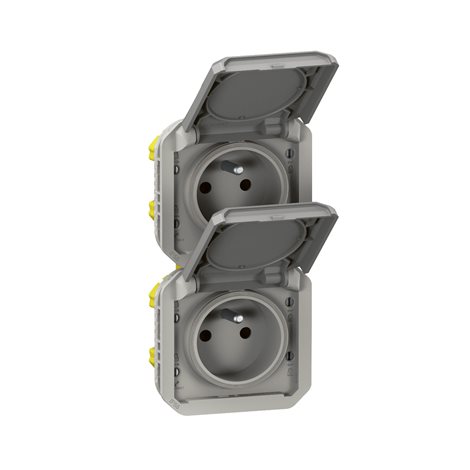 069563L PLXN55 ZÁS.2X2P+T VER.PŘEDK.PŘÍSTR.ŠEDÁ 2