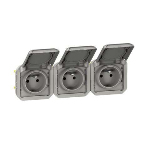 069564L PLXN55 ZÁS.3X2P+T HOR.PŘEDK.PŘÍSTR.ŠEDÁ 2