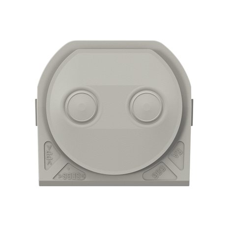 069599L PLXN55 KAB.PRŮCHODKA 2X16MM ŠEDÁ 1