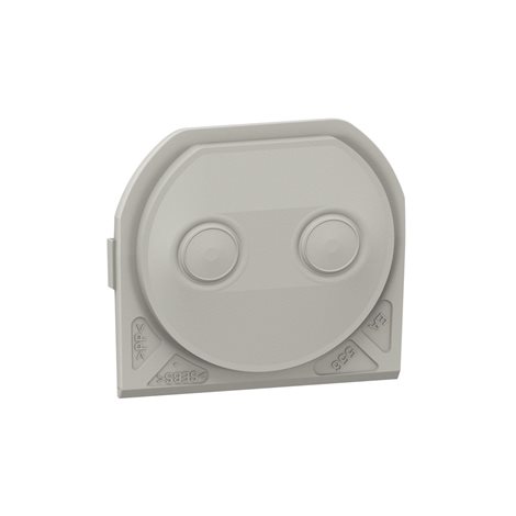 069599L PLXN55 KAB.PRŮCHODKA 2X16MM ŠEDÁ 2
