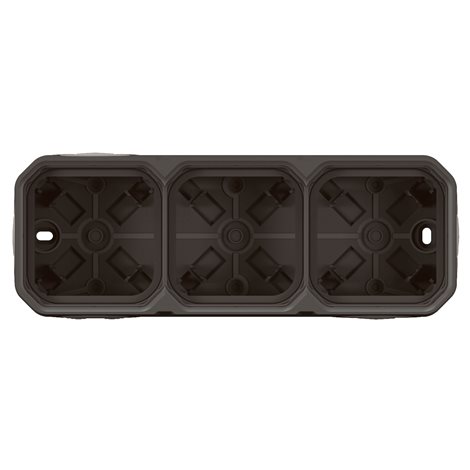 069603L PLXN55 KRABICE 3P HORIZ.ANTRACIT 1