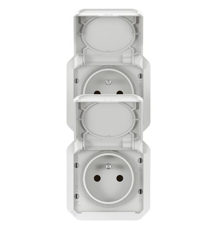 069643L PLXN55 ZÁS.2X2P+T VER.PŘEDK.PŘÍSTR.BÍLÁ 2