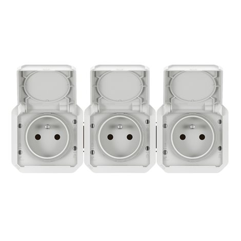 069644L PLXN55 ZÁS.3X2P+T HOR.PŘEDK.PŘÍSTR.BÍLÁ 1