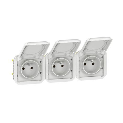 069644L PLXN55 ZÁS.3X2P+T HOR.PŘEDK.PŘÍSTR.BÍLÁ 3