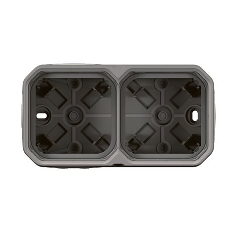 069672L PLXN55 KRABICE 2P HORIZ. ŠEDÁ 4
