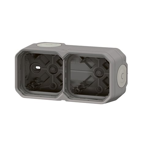069672L PLXN55 KRABICE 2P HORIZ. ŠEDÁ 2