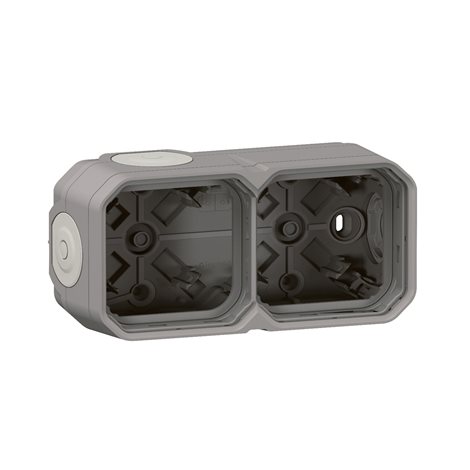 069672L PLXN55 KRABICE 2P HORIZ. ŠEDÁ 6