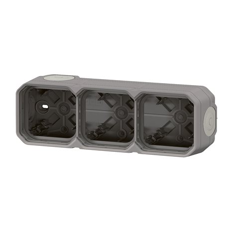 069680L PLXN55 KRABICE 3P HORIZ. ŠEDÁ 2