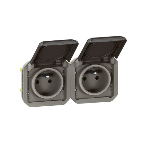 069842L PLXN55 ZÁS.2X2P+T HOR.PŘEDK.PŘÍSTR.ANTRACIT 2
