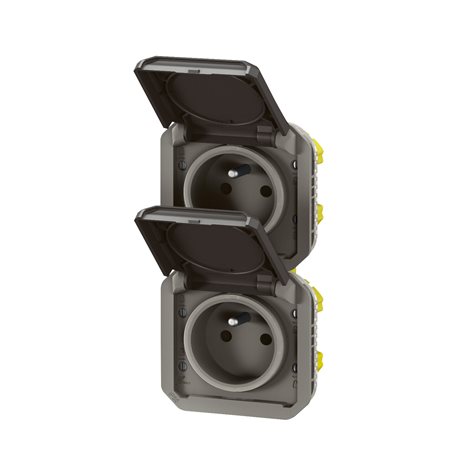 069843L PLXN55 ZÁS.2X2P+T VER.PŘEDK.PŘÍSTR.ANTRACIT 2