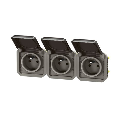 069844L PLXN55 ZÁS.3X2P+T HOR.PŘEDK.PŘÍSTR.ANTRACIT 2