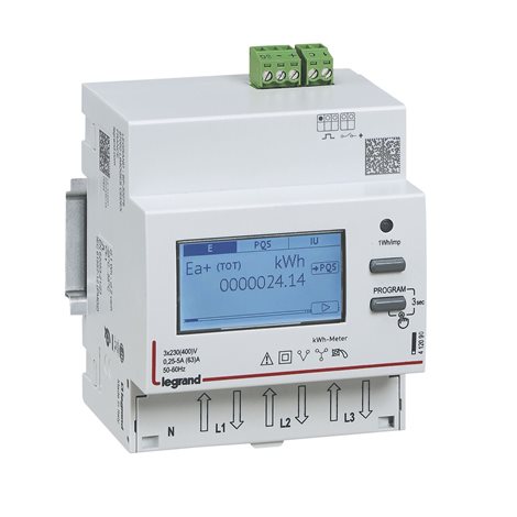 412092 EMDX3 ELEKTROMĚR MID 3F PŘÍMÝ 63A IMP