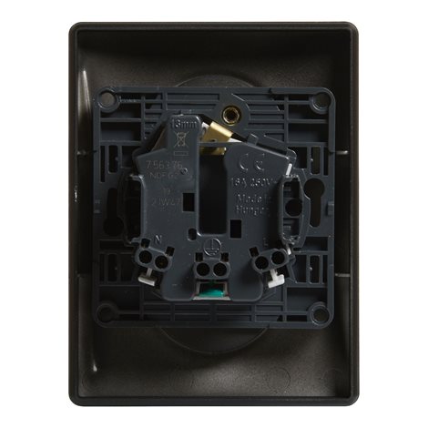 756376 VALL ČERNÁ ZÁSUVKA 2X2P+T CL. 4