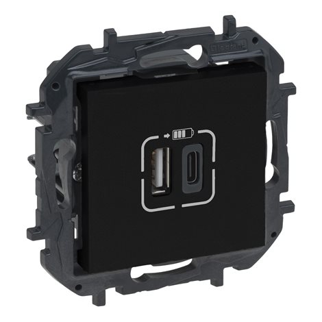 863540B NILOE S.NABÍJEČKA USB A+C ČER.