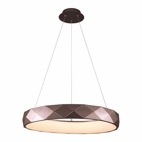 CANVAS II závěsné svítidlo LED 38W 2250lm 4000K krokově stmívatelné 48cm IP20, kávová 1
