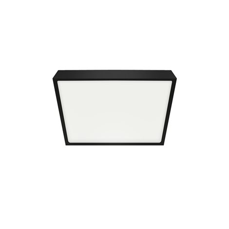 27023 Stropní LED svítidlo LENYS III. 6W, 4000K, IP20/IP44, 420lm, čtverec, Ø90, černá