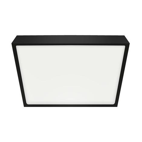 27025 Stropní LED svítidlo LENYS III. 18W, 4000K, IP20/IP44, 1400lm, čtverec, Ø190, černá