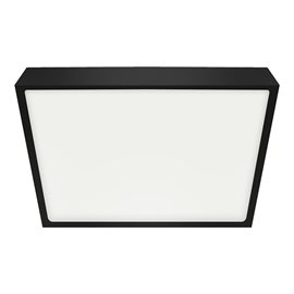 27026 Stropní LED svítidlo LENYS III. 24W, 4000K, IP20/IP44, 1900lm, čtverec, Ø270, černá