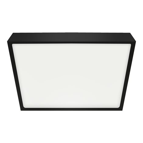27026 Stropní LED svítidlo LENYS III. 24W, 4000K, IP20/IP44, 1900lm, čtverec, Ø270, černá