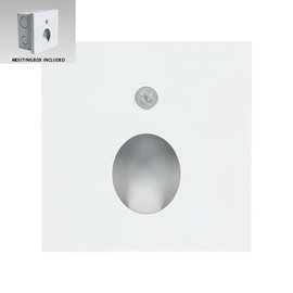 STEP LIGHT OLIVE Orientační svítidlo LED 1W 50lm 4000K IP20 se senzorem, bílé