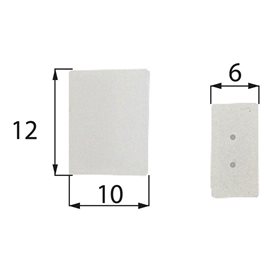 ML-110.009.10.1 Plastová koncovka pro LED pásky IP68, 8 mm, s otvory