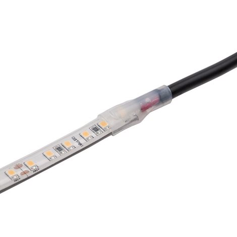 ML-110.038.90.1 Silikonová koncovka - přívod napájení pásky IP67 šíře 10mm, kulatý kabel max. 5,5mm 3