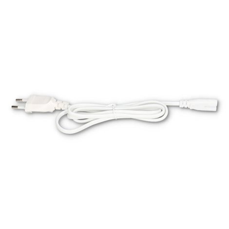ML-110.060.62.0 Napájecí kabel 230V 2 x 0,5 mm2 s plochou EU vidlicí a 2-pól AC konekt., bílý, 1,2 m 2