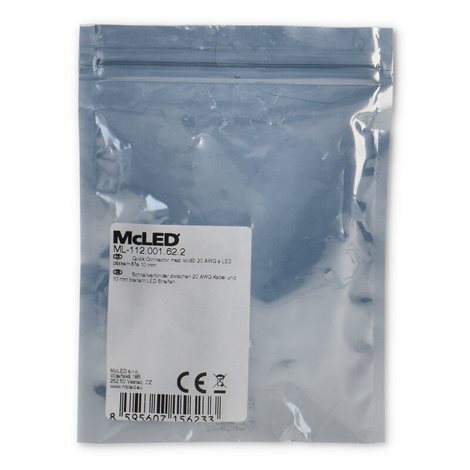 ML-112.001.62.2 Quick Connector mezi vodičem 20 AWG a LED páskem šíře 10 mm 2