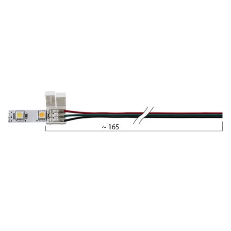 ML-112.003.21.4 Připojovací konektor double white LED pásků šíře 10 mm, 3 piny 3