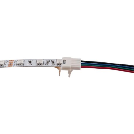 ML-112.004.78.5 Připojovací konektor RGB LED pásků šíře 10 mm, 4 piny, délka 2 metry, 22AWG, max. 3A 3