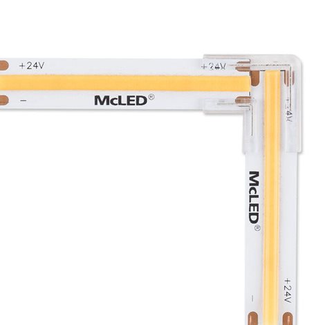 ML-112.006.78.7 Rohová spojka dvou jednobarevných LED pásků šíře 10 mm, 2 piny, max. 5,5 A 3