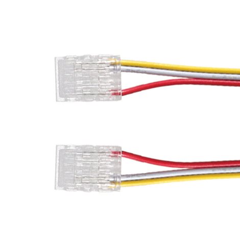 ML-112.010.78.4 Flexibilní spojka dvou CCT LED pásků šíře 10 mm, 3 piny, délka propoje 150 mm, kabe 2