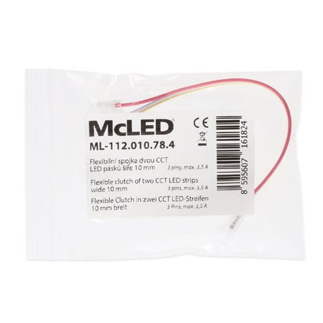 ML-112.010.78.4 Flexibilní spojka dvou CCT LED pásků šíře 10 mm, 3 piny, délka propoje 150 mm, kabe 3